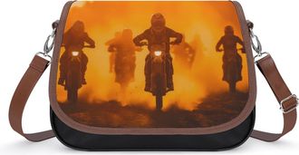 Generic Dirt Motorbike Motorcycle Racing Sports Fashion Womens Crossbody Bags Novelty Handbag Shoulder Bag Purse