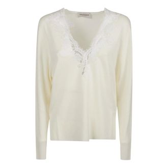 Ermanno Scervino Dames, Truien, Wit, Maat: 2XS