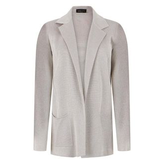 Roberto Collina Cardigans, female, Gray, Size: M Fine knit cardigan