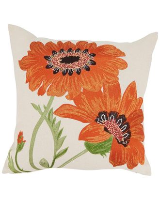 Saro Lifestyle Embroidered Pillow