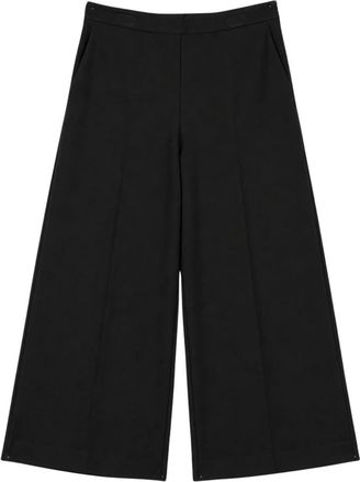 Twinset Wijde broek - Dames - Vrijetijds broeken - Zwart - M - Broeken