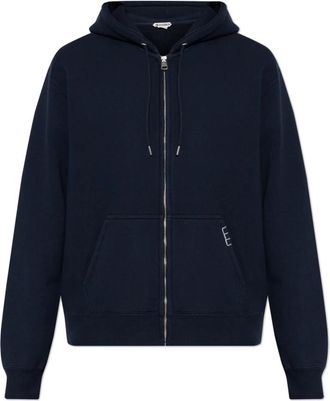 J.W.Anderson Front Zip Hoodie - Heren - Vesten met rits - Blauw - XL - Katoen - Hoodies & sweatvesten