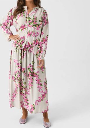 Natalie Martin Bella Skirt In Bougainvillea Mother Of Pearl