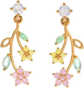 Girls Crew Flower Stem Drop Earrings in Gold at Nordstrom