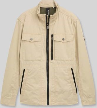 Tom Tailor Regular Fit Jacke aus reiner Baumwolle in Sand, Gr&ouml;&szlig;e XXXL