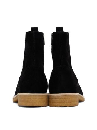 Represent Mens Crepe Suede Chelsea Boots Black Shoes >