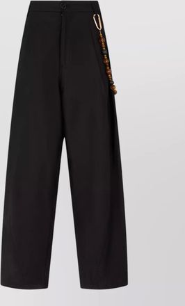 Darkpark wide leg high waist beaded trousers