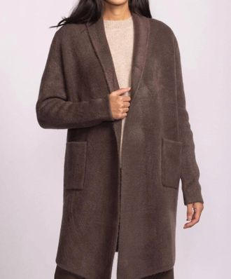 Pink Martini Stockport Jacket In Dark Brown