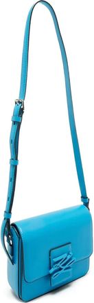 Karl Lagerfeld Borsa a tracolla K/Autograph in pelle - Blu