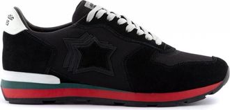 Atlantic Stars Schoenen, Heren, Zwart, 43 EU, Sportieve Casual Mode Sneakers voor Mannen