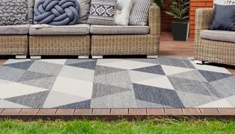 My Home Teppich »Paul« rechteckig 10 mm Höhe wetterfest, Wohnzimmer