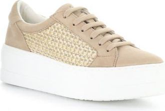 Bos. & Co. Mera Lace-Up Platform Sneaker in Almondine at Nordstrom, Size 10-10.5Us
