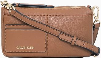 Calvin Klein Womens Jana Convertible Crossbody Belt Bag - Brown