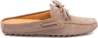 Tod's Gommino Suede Driving Mule Shoes