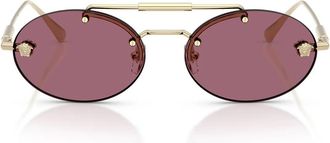 Versace Sunglasses Ve2295 12521 A Pale Gold/Purple Women