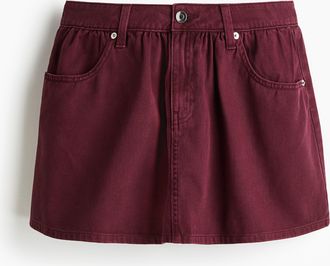 H&M Minijupe aus Denim - Red