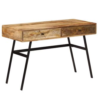 vidaXL Escritorio Con Cajones Madera Maciza De Mango 110x50x76 Cm Vidaxl