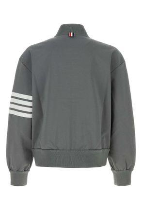 Thom Browne Mjt569aj0242 035 Medgrey Viscose Polyamide Elastane Giubbini Jacket