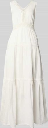 Vero Moda Maxikleid mit Loch-Stitching Modell Anini in Offwhite, Gr&ouml;&szlig;e 34