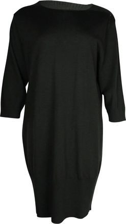 Dries Van Noten wool midi dress - women - Wool - L - Green