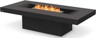 EcoSmart Fire Bio-Ethanol Feuertisch gin 90 Chat - Graphit