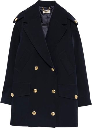 Elisabetta Franchi Mujer, Abrigos, Azul, Talla: S
