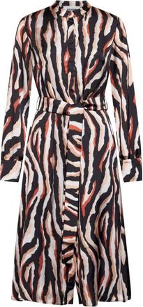 Silvian Heach Jurk met print en gekruiste halslijn - Dames - Maxi kleedjes - Veelkleurig - 2XS - Polyester - Kleedjes