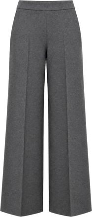Liviana Conti Wijde broek - Dames - Broeken - Grijs - Maat: XS