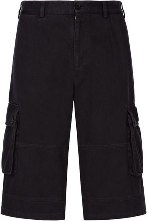 Dolce & Gabbana Navy Blue Cotton Bermuda shorts