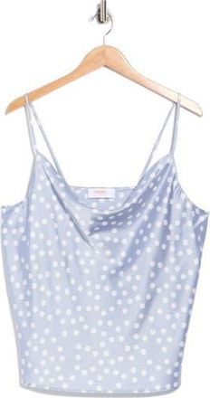 Renee C Cowl Neck Satin Camisole in Steel Blue at Nordstrom Rack, Size 2X