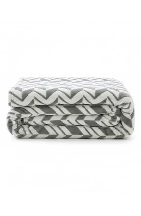 Luxury Home Ultra Microplush Blanket in Gray at Nordstrom Rack, Size King