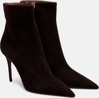 PARIS TEXAS Vera 85 suede ankle boots