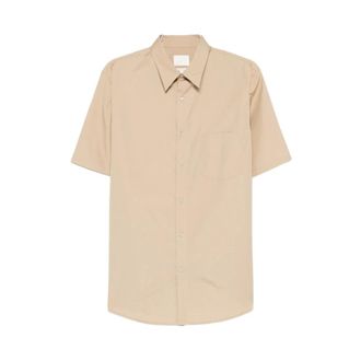A.P.C. Cohle M12005 Baa - Heren - Korte mouwen Overhemden - Beige - M - Overhemden