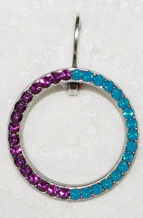 Mariana Womens Peacock Earrings In Purple/ Teal