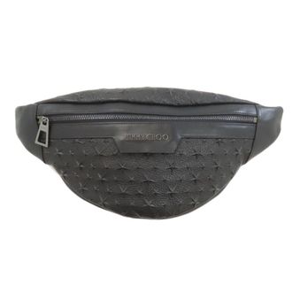 Jimmy Choo London Black Leather Sling Bag (Pre-Owned)
