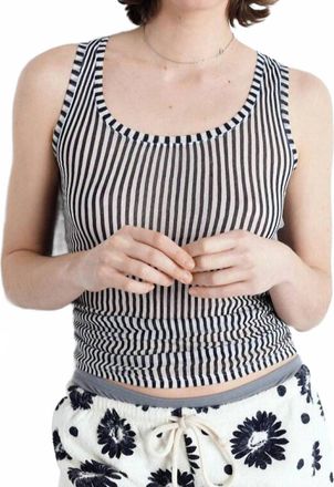 American Vintage Womens Massachusetts Tank Top In Navy