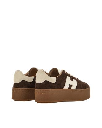 Hogan Womens Sneakers Cool Calfskin Brown Upper: Trainers