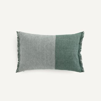 AM.PM Tweekleurige kussenhoes van linnen en katoen, LLOYD