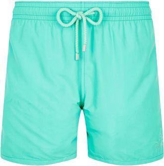 Vilebrequin Badmode, Heren, Groen, S, Katoen, Moorea Zwemshort Medusas Water-Reactive