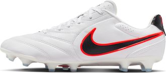 Nike Mens Tiempo Ligera Pro Firm-Ground Low-Top Soccer Cleats in White | HQ3158-106
