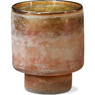 Tag Moda Art Glass Hurricane Decorative Vase and Candle Holder in Brown at Nordstrom