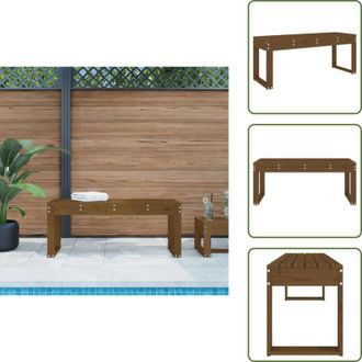 vidaXL Panca da patio - vidaXL Panca da Giardino Ambra 110x38x45 cm Legno Massello di Pino - Panca da terrazzo