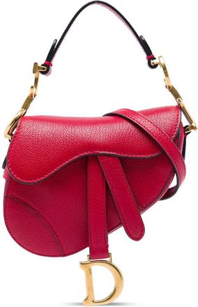 Dior Pre-owned Dior Mini Grained Calfskin Saddle Bag Ladies 3R8VJJ7I4DMJD5LB