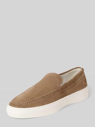 Steve Madden Loafers aus Leder Modell Leyton in Taupe, Gr&ouml;&szlig;e 40