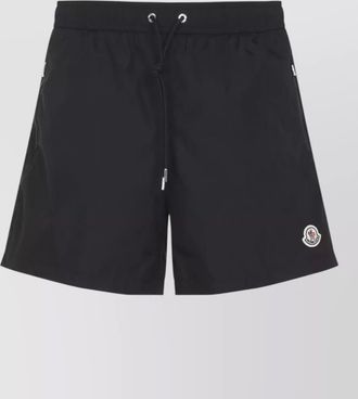 Moncler logo patch swim shorts