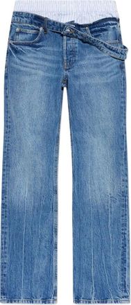 Alexander Wang Blue Slim Mid Rise Jeans