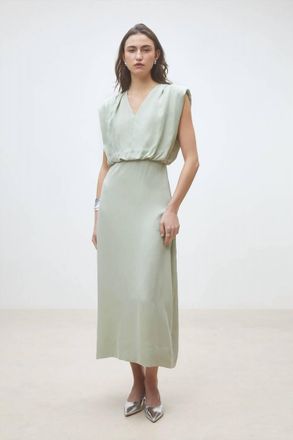 Suncoo Chorus Dress In Vert Deau