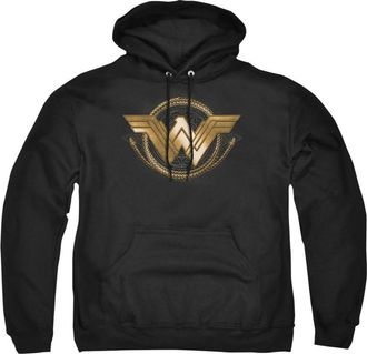 Gildan Wonder Woman Movie Lasso Logo Adult Pull Over Hoodie / Hooded Sweatshirt