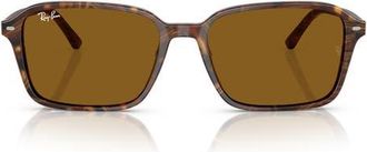 Ray-Ban 56mm Square Sunglasses in Brown at Nordstrom