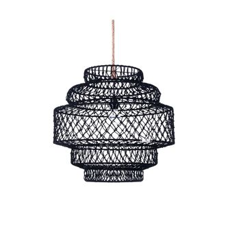 Oresteluchetta ROPE DIAMOND chandelier, black